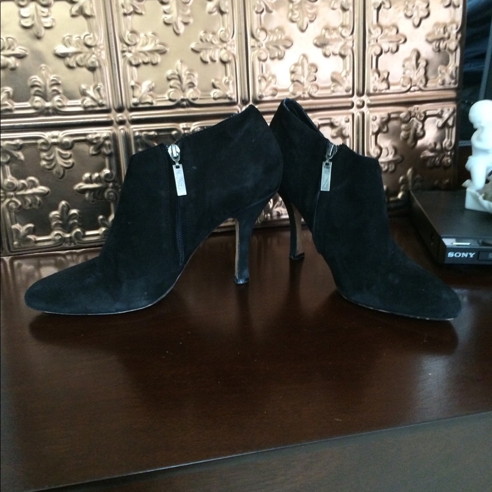 Dolce Vita Black Suede Booties